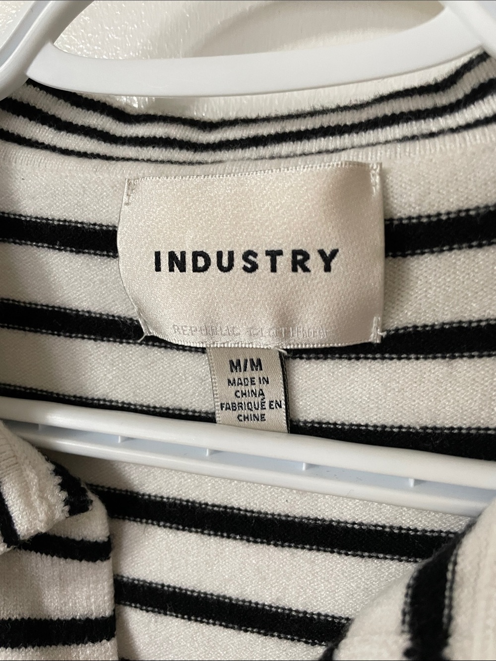 Industry Striped Sweater Size Medium - Picture 4 of 6